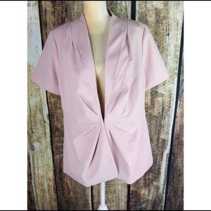 NWT’s, Eloquii Dusty Rose Gathered Peplum Jacket